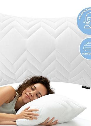 Подушка nordic comfort ideia 50х70 см чехол стеганный антиаллергенное волокно белая