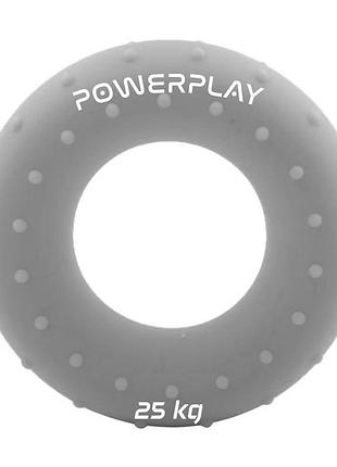 Еспандер кистьовий силіконовий powerplay pp-4338 hand grip large 25 кг. сірий