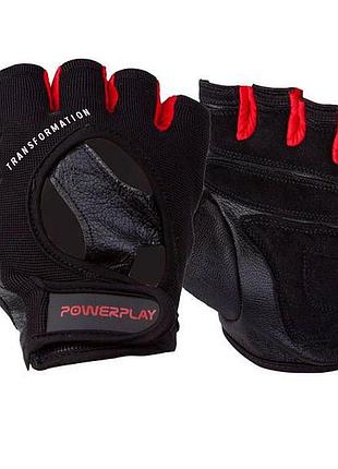 Перчатки для фитнеса powerplay 2222 черные m
