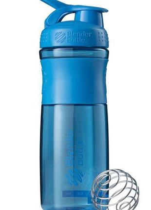 Шейкер спортивный (бутылка) blenderbottle sportmixer flip 28oz/820ml cyan