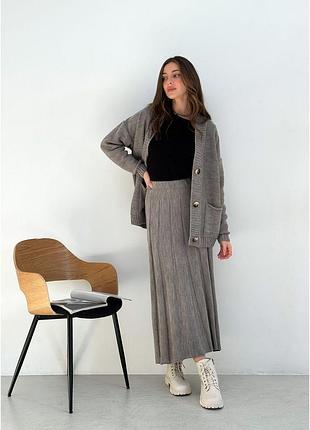 Юбка женская жаклин орех art knit