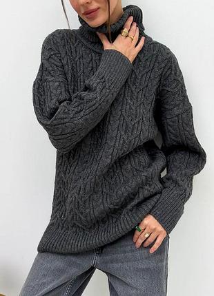 Свитер оливия графит art knit
