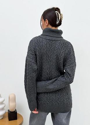 Свитер оливия графит art knit 4