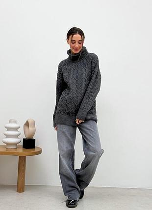 Свитер оливия графит art knit 5