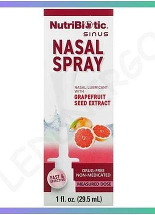 Назальний спрей nutribiotic з екстрактом грейпфрута 29.5 мл для зволоження носових проходів sku_dsn_2022-10-3011