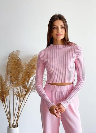Топ в'язаний ester рожевий art knit