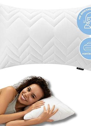Подушка nordic comfort ideia 40х60 см чехол стеганный антиаллергенное волокно белая