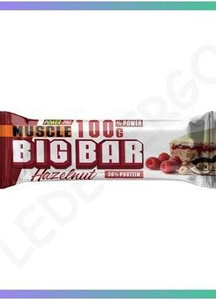 Протеїновий батончик muscle big bar 30% фундук 100 г з 30 г білка для активного способу життя заміна ї sku_dsn_2023-10-7804