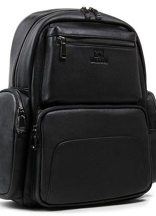 Podium рюкзак городской кожаный bretton be k1650-3 black
