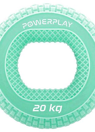 Еспандер кистьовий силіконовий powerplay pp-4333 hand grip medium 20 кг. зелений