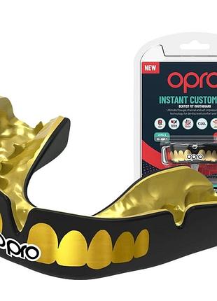 Капа opro instant teeth взрослая (вик 11+) black/gold (art.102526001)