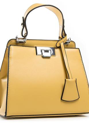 Podium сумка жіноча класична віск-шкіра fashion 04-02 11003 yellow розпада