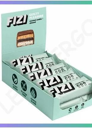 Шоколадный батончик fizi 10х45г кокосовое печенье с миндалем сладкий перекус для гурманов sku_dsn_2022-10-0340