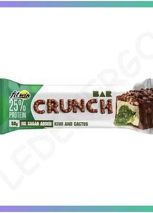 Протеїновий батончик fitwin crunch bar 25% 12x50g ківі та кактус для активних людей енергетичний перек sku_dsn_2023-10-4081