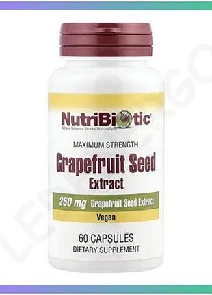Экстракт косточек грейпфрута 250 мг nutribiotic 60 капсул веганская диетическая добавка sku_dsn_2023-10-5472
