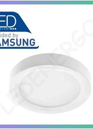 Накладной светильник gtv louis 12w ip54 круглый 4000k для потолка белый освещение sku_oledim_ld-lsno12w-nb