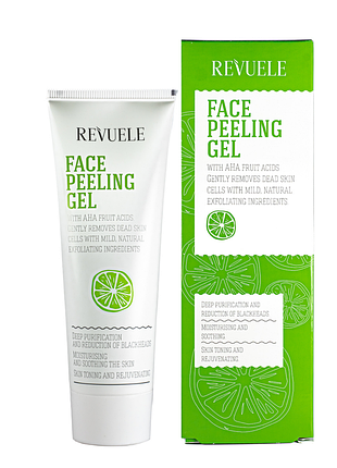 Гель пилинг для лица revuele face peeling gel with aha fruit acids с витамином с 80 мл daily skin care