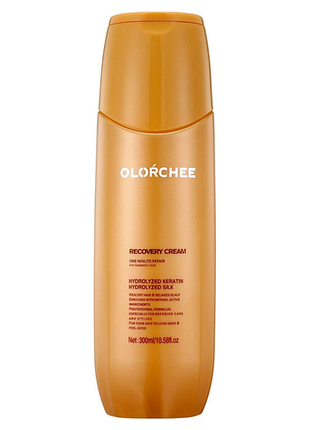 Крем экспресс-уход для восстановления волос recovery cream one minute repair olorchee, 300 мл