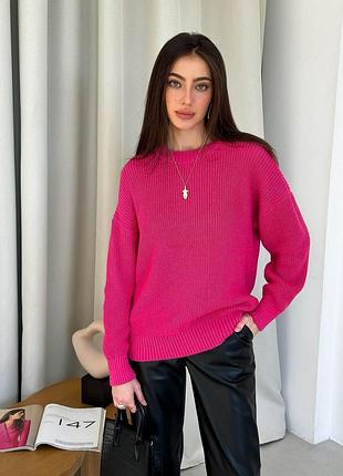 Джемпер со спущенным плечом cotton art knit