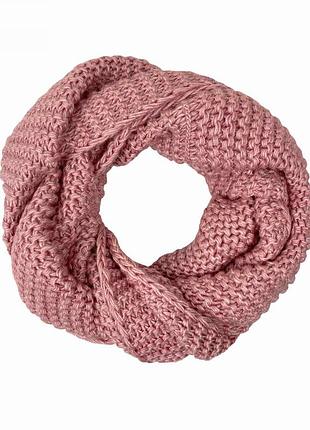 Снуд детский вязанный розовый art knit