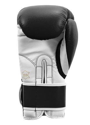 Боксерские перчатки title boxing pro style leather gloves3.0 black/white 14 oz (бинты 4м. в комплекте) 7