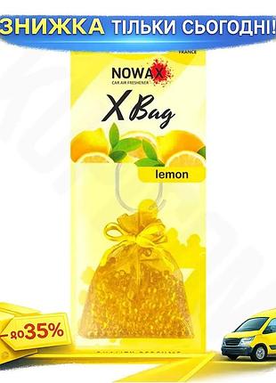 Ku ароматизатор повітря nowax universal fit x bag lemon сухий для авто та вдома освіжувач повітря цитр uni2l_k