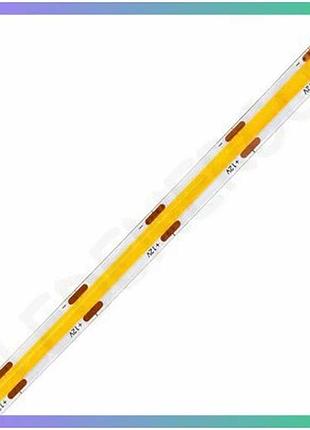 Світлодіодна стрічка oledim cob 480 12w 3000k 12v для декоративного освітлення 20м ціна за 1м відванта sku_7771796