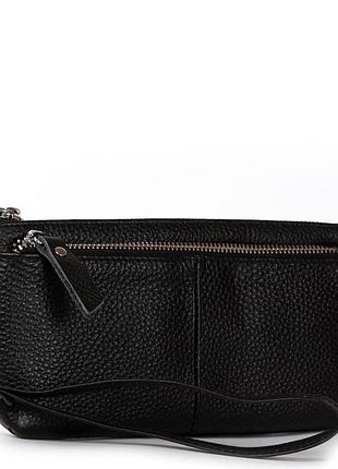 Podium косметичка кожа a-00276 black