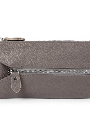 Podium косметичка кожа 6001-a grey