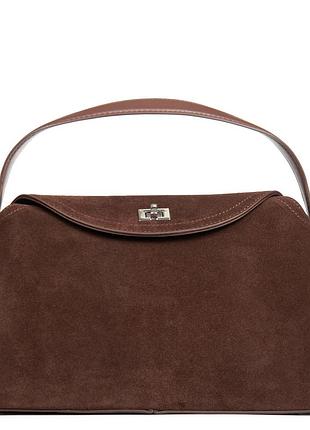 Podium сумка женская классическая замш alex rai 1570 brown