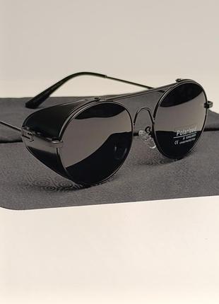 🕶️🕶️ солнцезащитные очки с поляризацией и раздвижными шорами в стиле стимпанк 🕶️🕶️