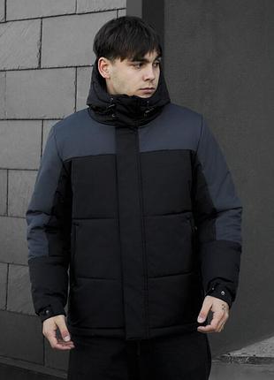 Повсякденна зимова куртка staff qux black & gray