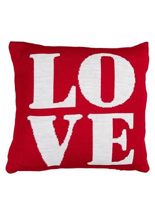 Декоративная подушка вязаная love тм прованс