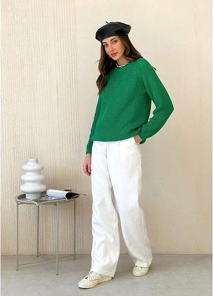 Джемпер травяной cotton art knit