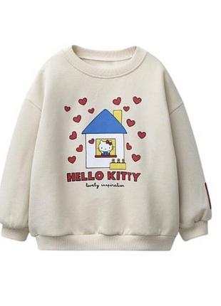 Світшот на флісі zara hello kitty