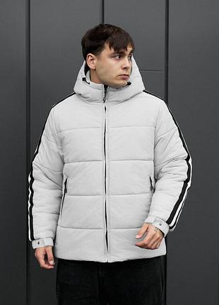 Світло-сіра зимова куртка staff ri light gray