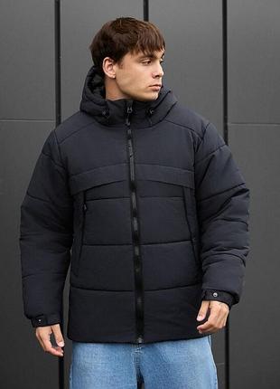 Темно-сіра зимова куртка staff hyke dark gray