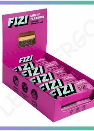 Шоколадный батончик fizi 10х45г с фундуком и гималайской солью для сладкого перекуса и удовольствия sku_dsn_2022-10-0338