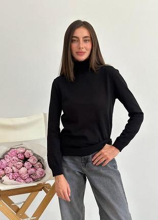 Гольф жіночий чорний art knit