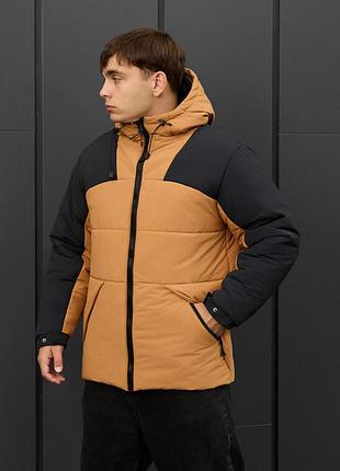 Молодіжна зимова куртка staff tund light brown & black