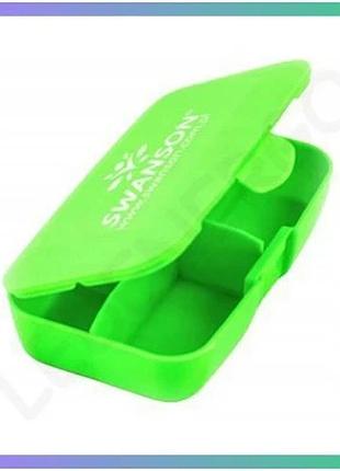 Контейнер для таблеток swanson pill box с 5 камерами для хранения лекарств пластиковый органайзер sku_dsn_2022-10-1810