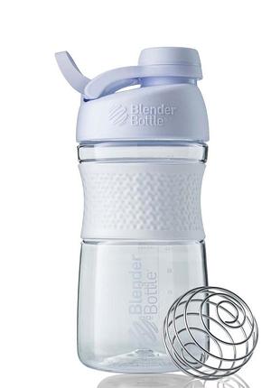 Шейкер спортивный (бутылка) blenderbottle sportmixer twist 20oz/590ml white (original)