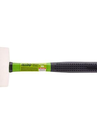 Киянка гумова 340г, біла з ручкою із фібергласу alloid rm-15340f