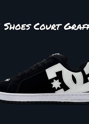 Dc shoes court graffik black white 5