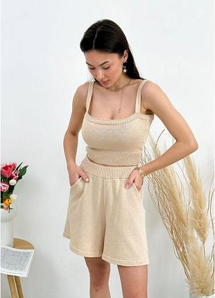 Шорти joy бежеві art knit 2