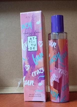 💖✨ туалетная вода crazy fun attitude avon, 50 мл — раритет, оригинал, снят с производства ✨💖