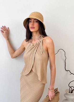 Жіноча в'язана майка loren беж art knit