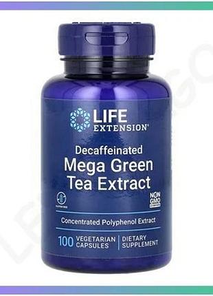 Экстракт зеленого чая без кофеина mega green tea extract 100 капсул пищевая добавка для здоровья сердц sku_dsn_2023-10-5200