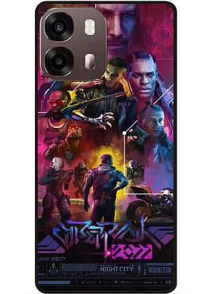Силиконовый чехол для oppo a6s с картинкой cyberpunk