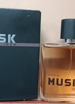 ⚡ мужская туалетная вода avon musk iron — 75 мл